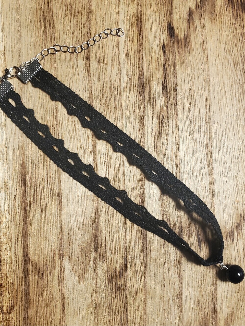 B2G1F Black Lace Choker Necklace with Pendant